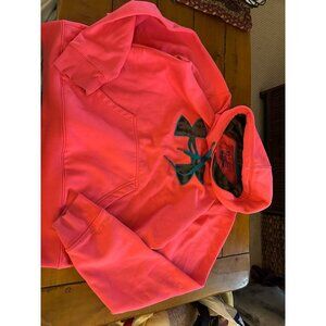 Under Armour UA Storm Pink Hoodie LG Semi-Fitted 100% Polyester